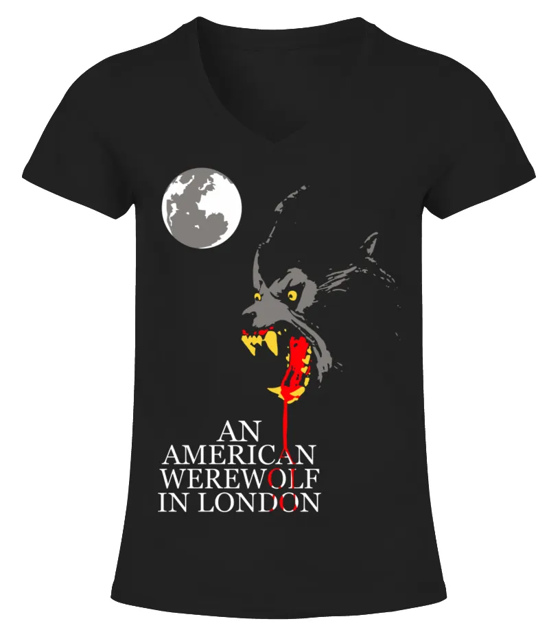 007. An American Werewolf in London BK Camiseta cuello pico Mujer