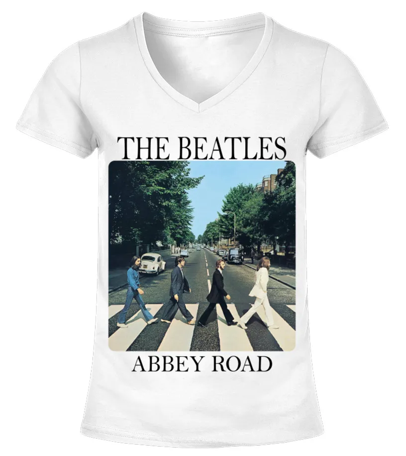 14 The Beatles, Abbey Road Camiseta cuello pico Mujer