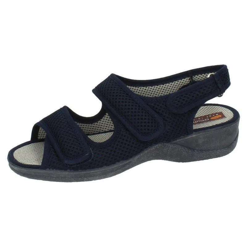 21739 SANDALIA TELA ANCHO color MARINO