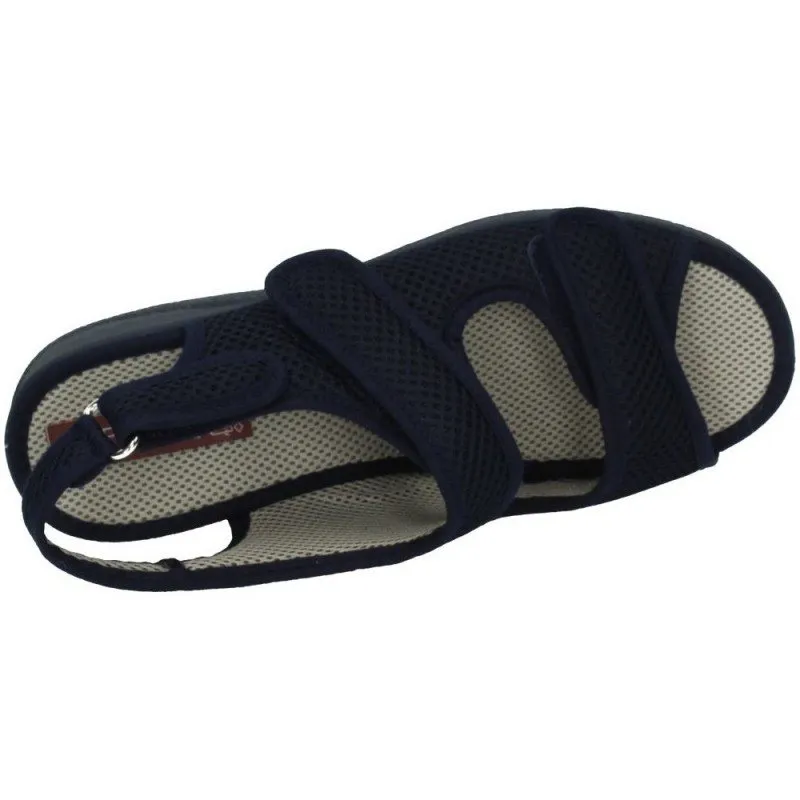 21739 SANDALIA TELA ANCHO color MARINO