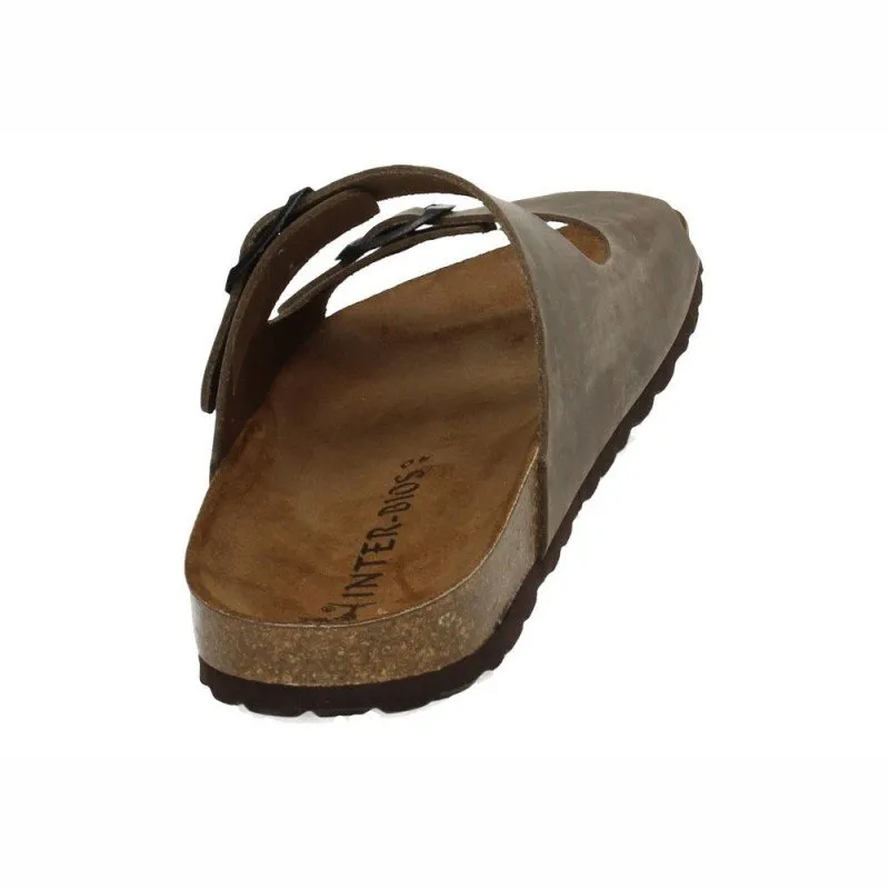 9560 SANDALIA CON HEBILLA color PARDO