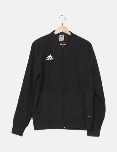 Adidas Sudadera negra básica