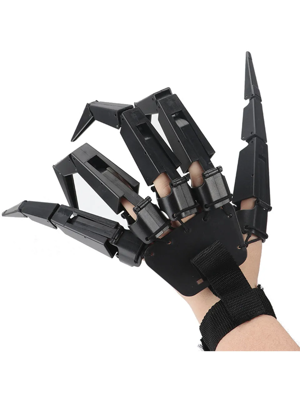 Adult's Black Articulating Left Hand Finger Glove