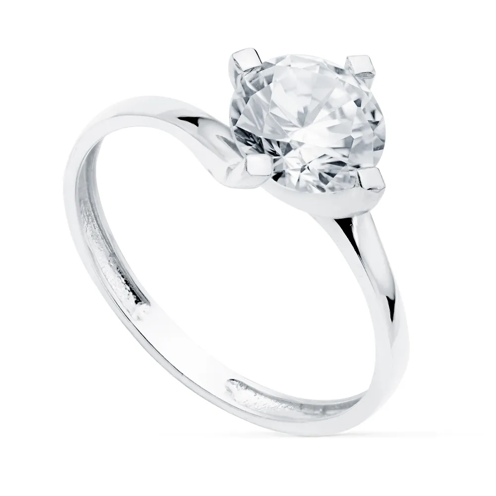 Anillo Oro Blanco 7mm.