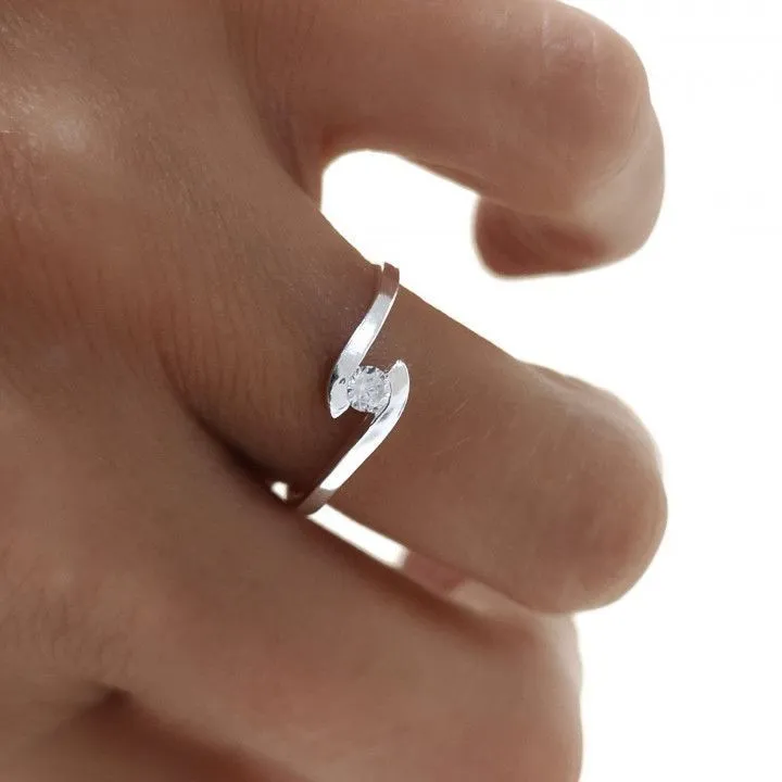 Anillo Plata Circonita