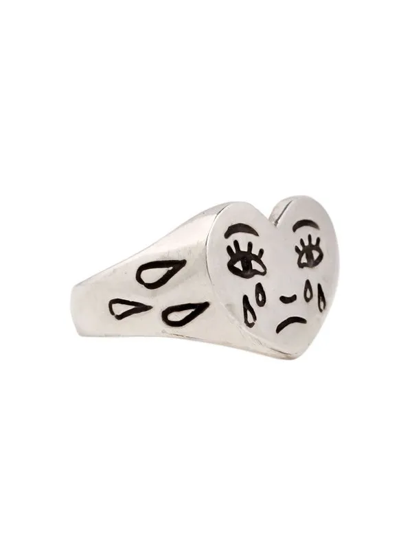 Anillo Plata Emo Cry