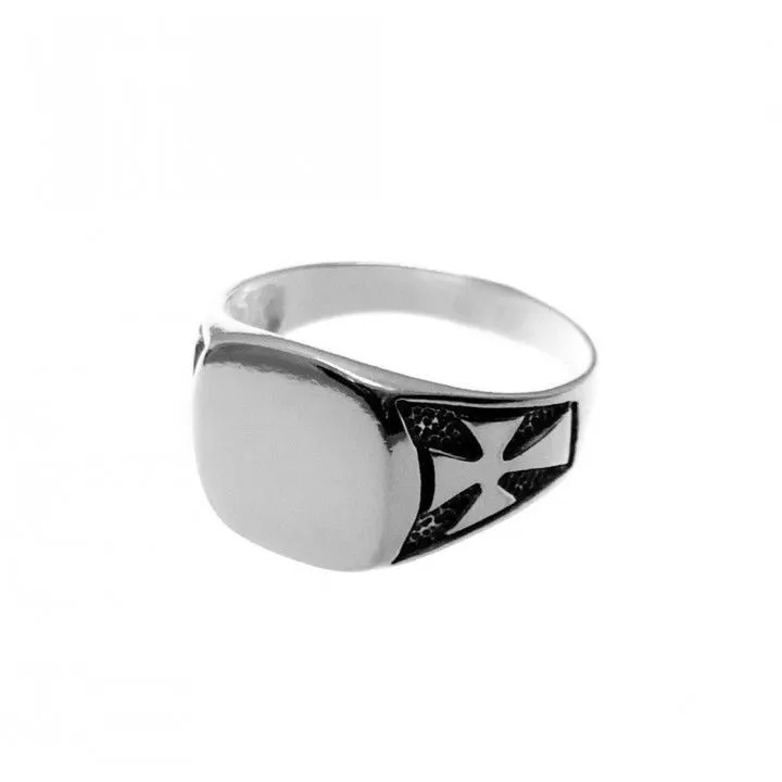 Anillo Plata Sello Hombre