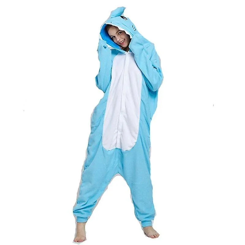 Animal adults cat bear shark onesies pajama raccoon  costumes dragon jumpsuit christmas gift