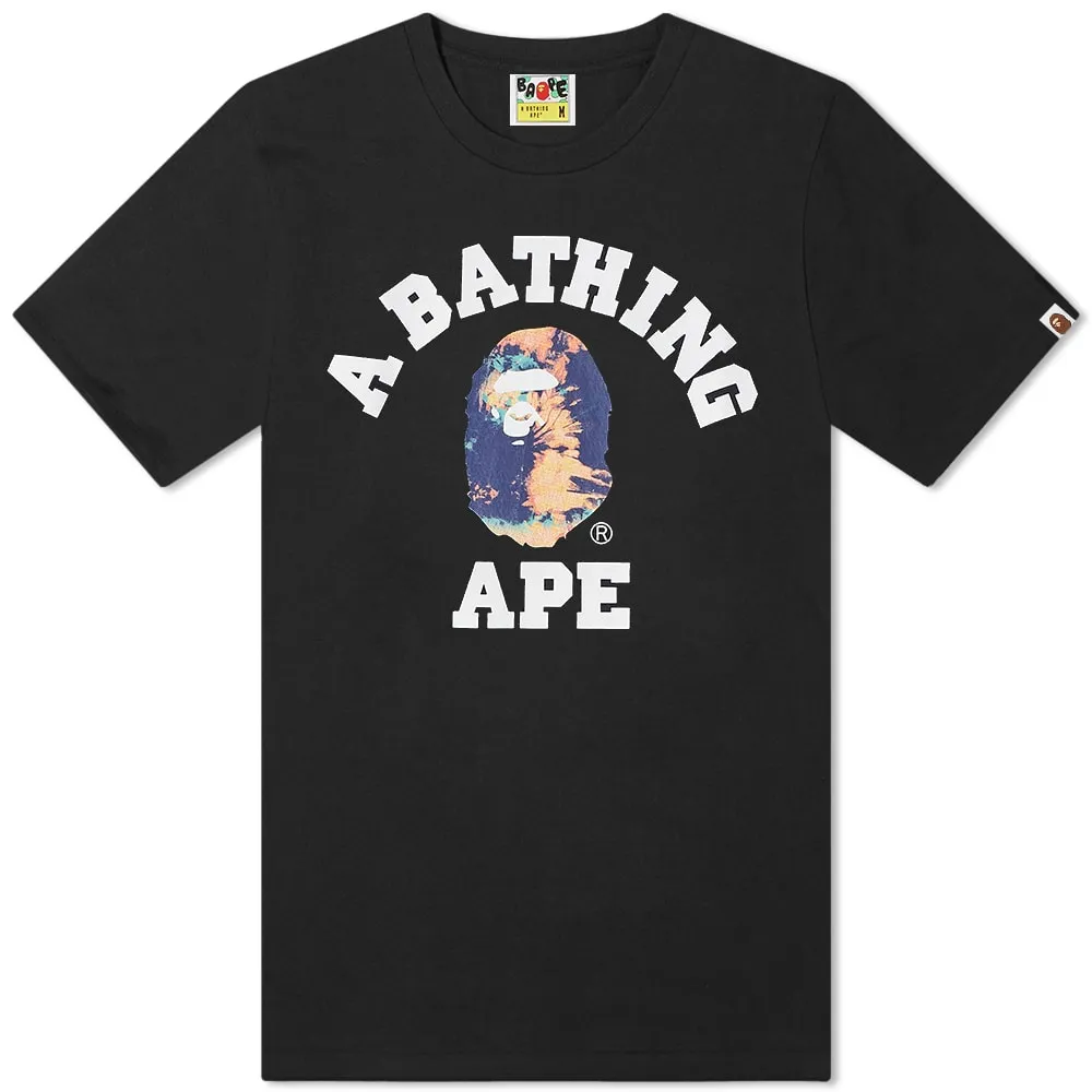 BAPE Tie Dye College Tee