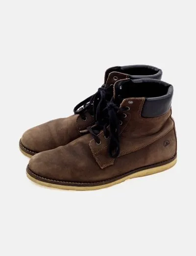 BERG Botas combinadas marrón