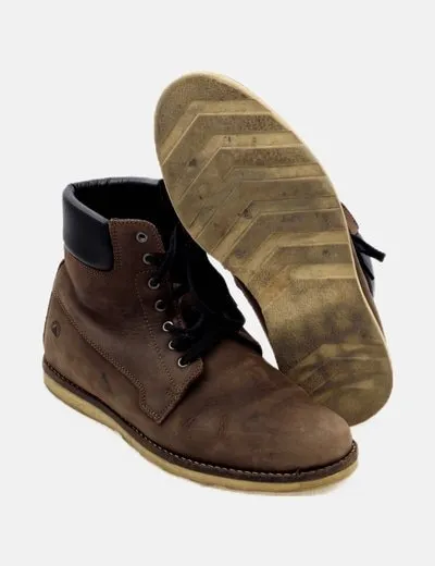 BERG Botas combinadas marrón