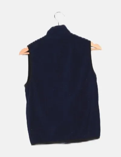 BERG Chaleco azul marino polar