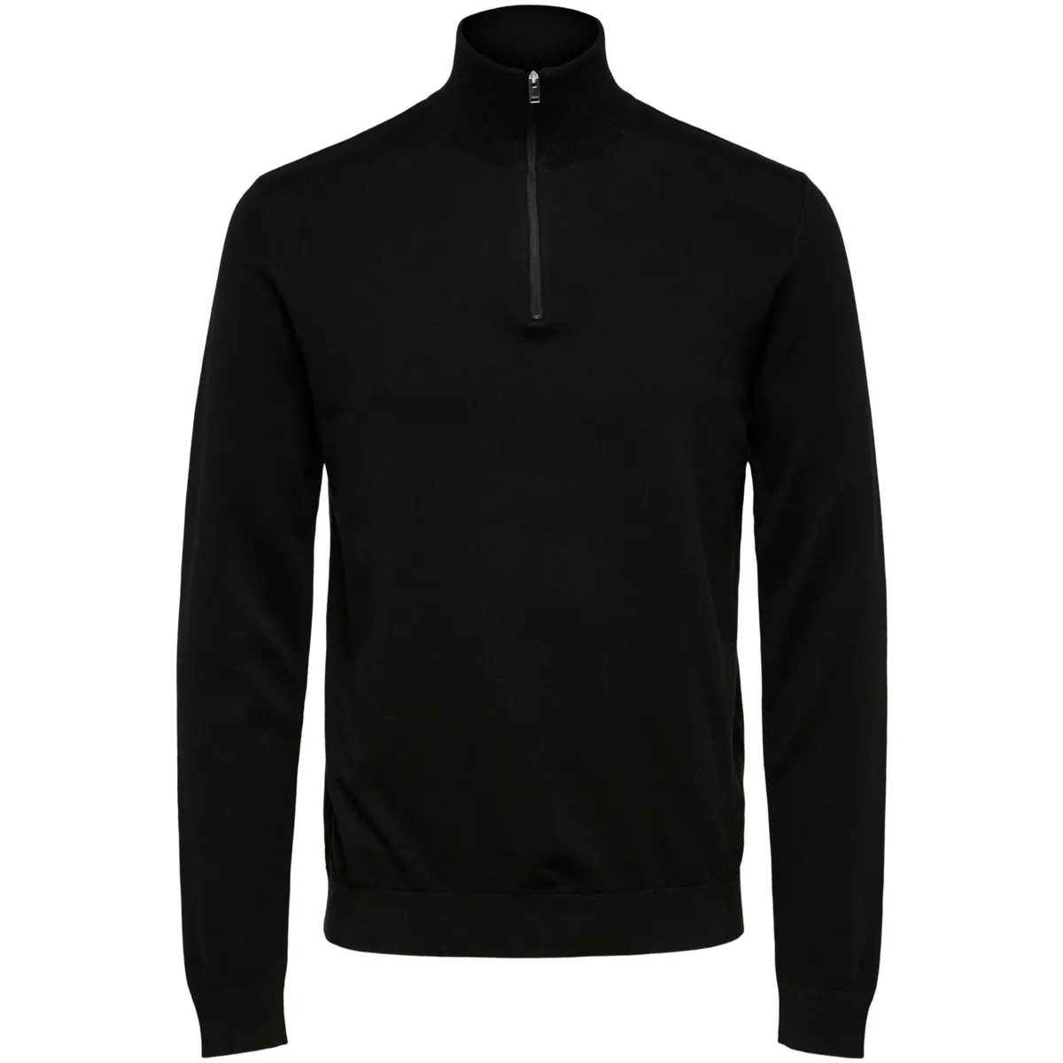Berg Half Zip Cardigan Zwart