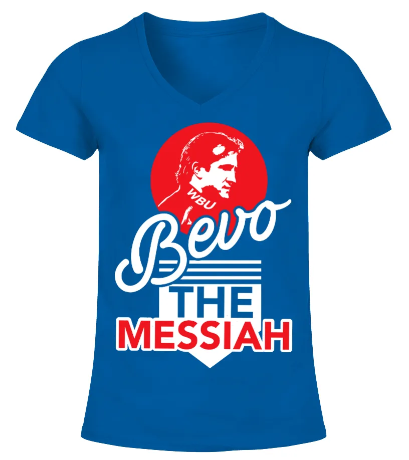 BEVO THE MESSIAH  BLUE LIMITED EDITION CAMISETA CUELLO PICO MUJER