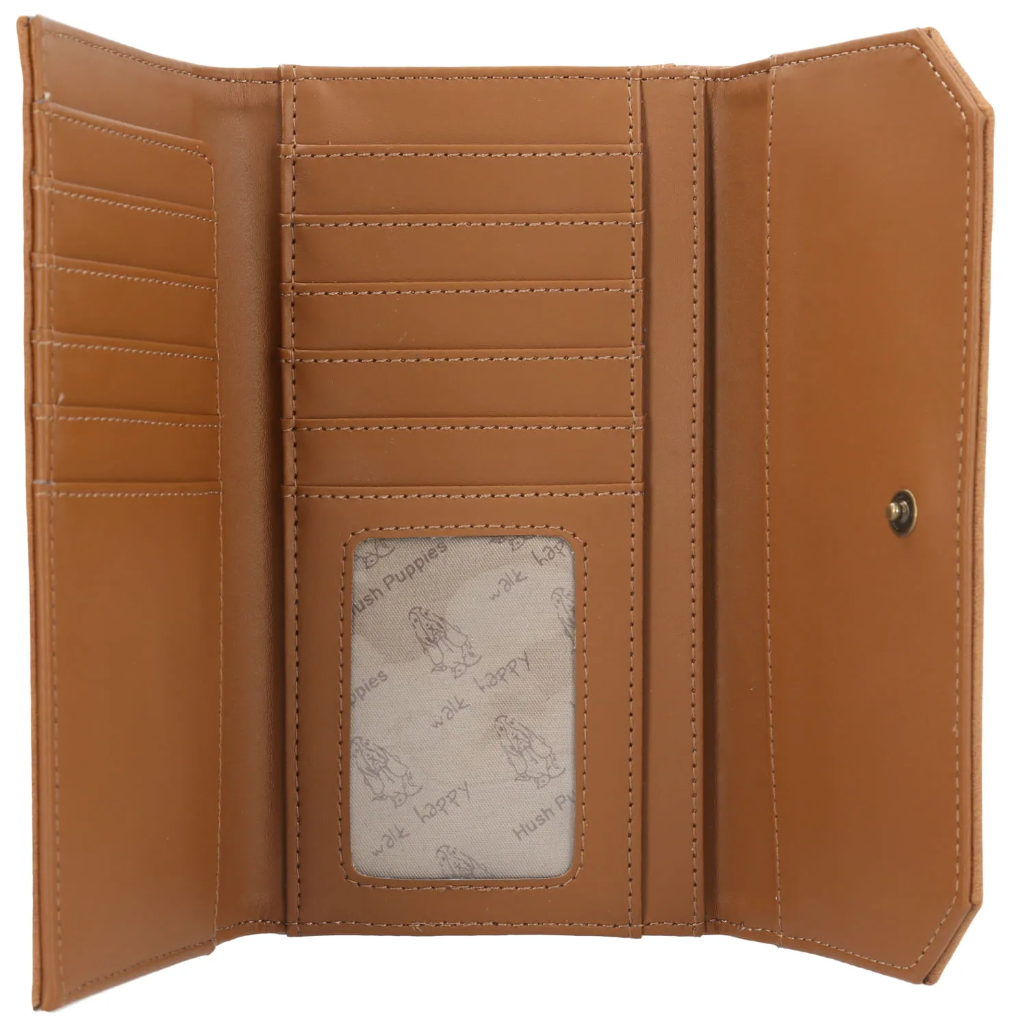 Billetera Ecocuero Mujer Cami Wallet Café Hush Puppies
