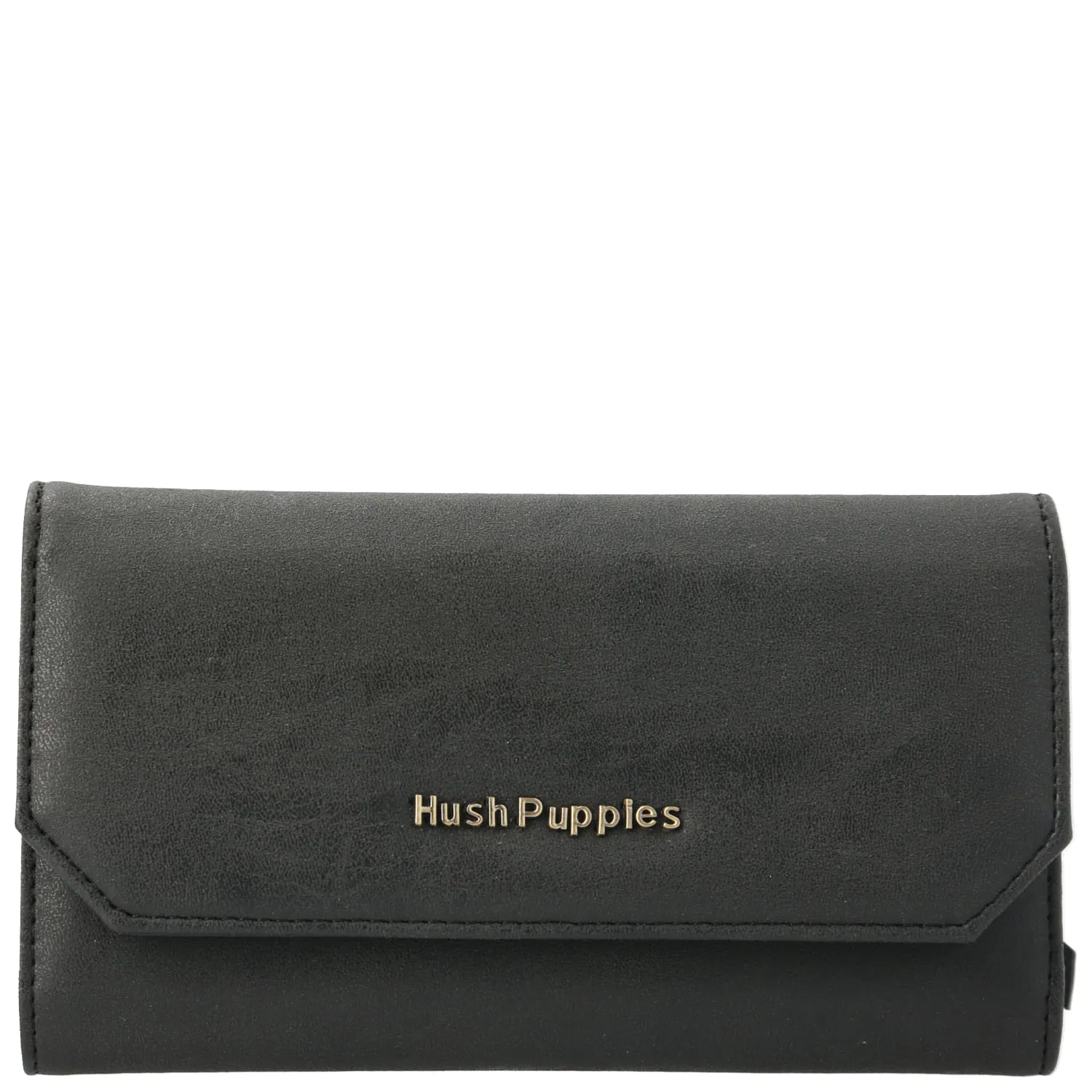 Billetera Ecocuero Mujer Cami Wallet Negro Hush Puppies