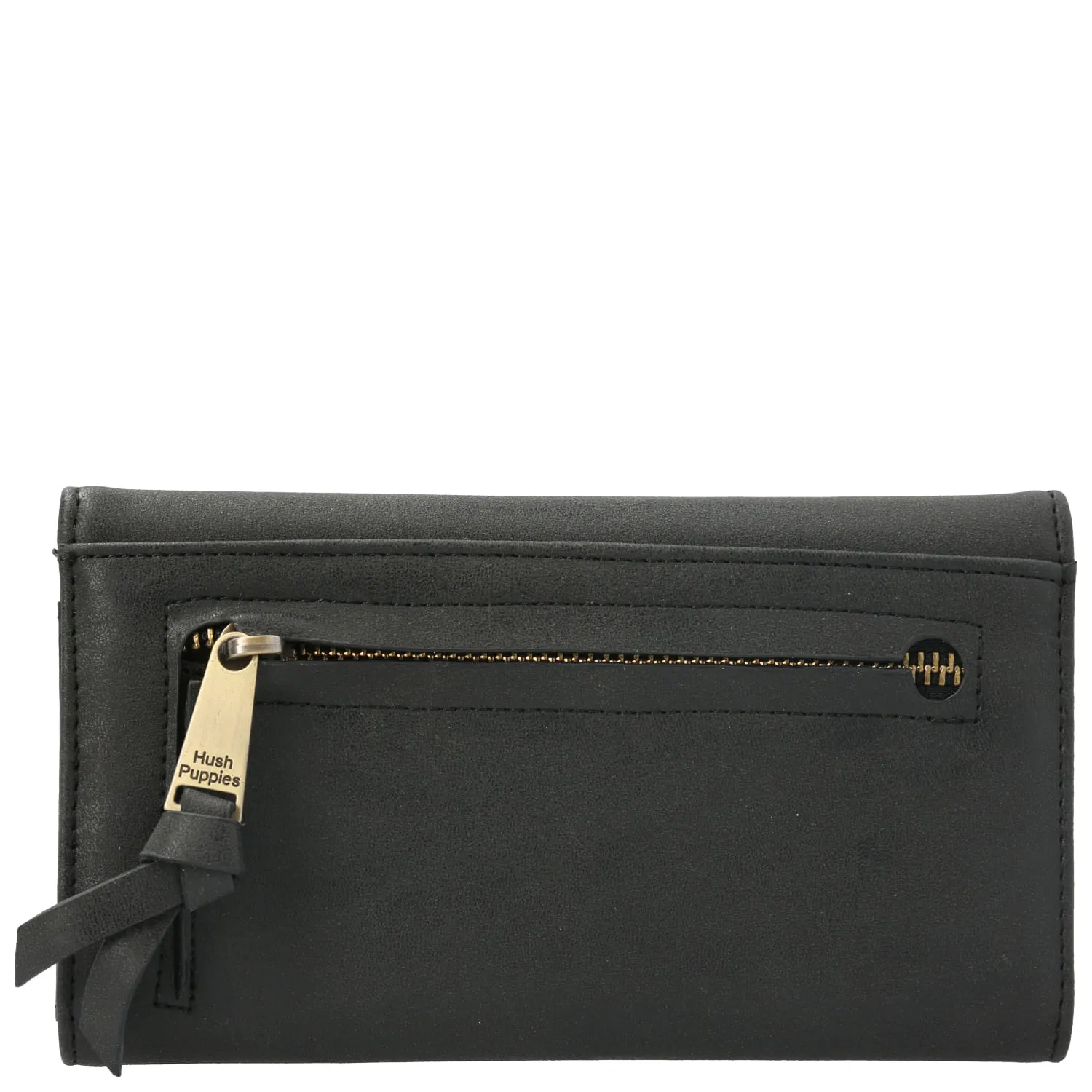 Billetera Ecocuero Mujer Cami Wallet Negro Hush Puppies