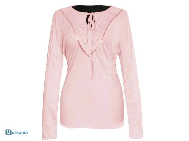 Blusas de mujer camisas túnicas rosas decoración