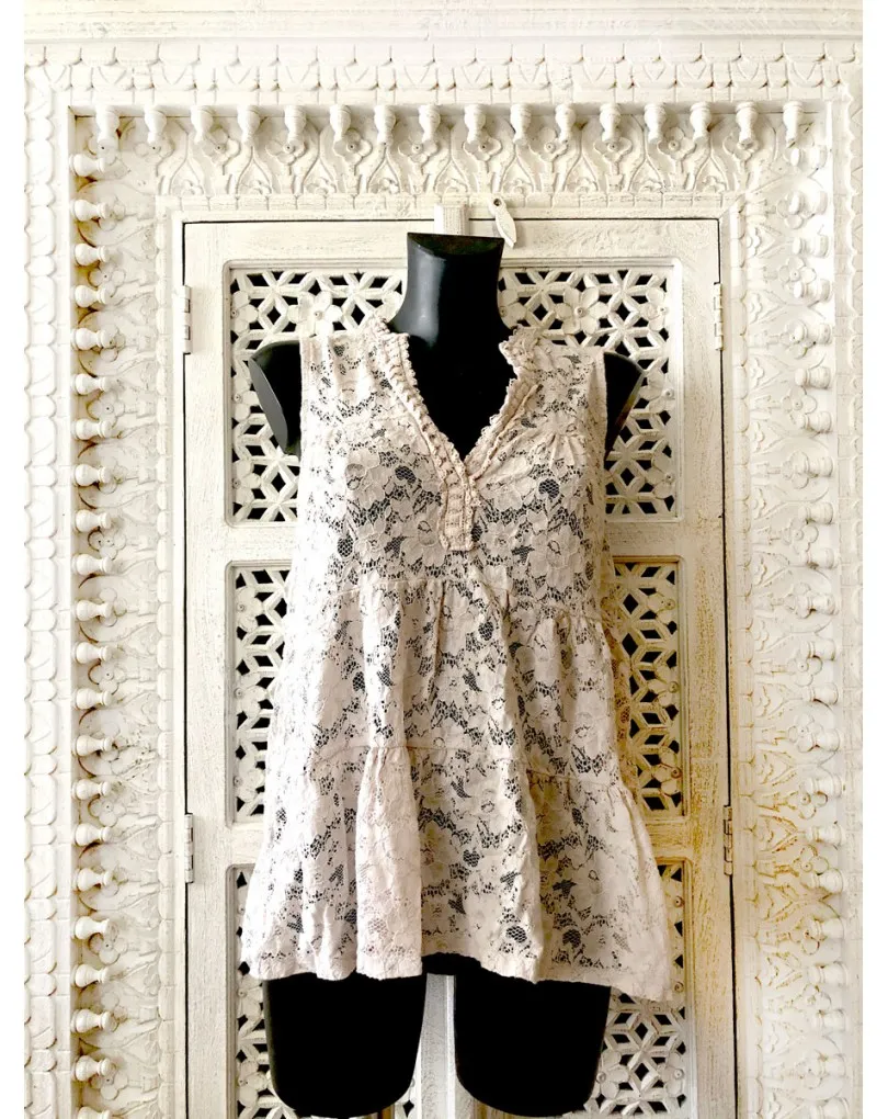 BLUSAS MUJER VERANO CON ENCAJES Y TRANSPARENCIAS