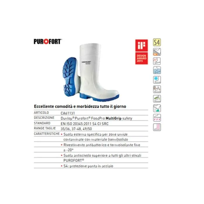 Botas de trabajo Dunlop en Purofort CA61131