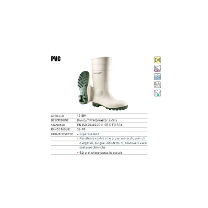 Botas de trabajo Dunlop en PVC 171BV