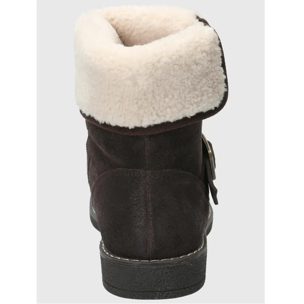 Botín Mujer Hush Puppies Claire Café