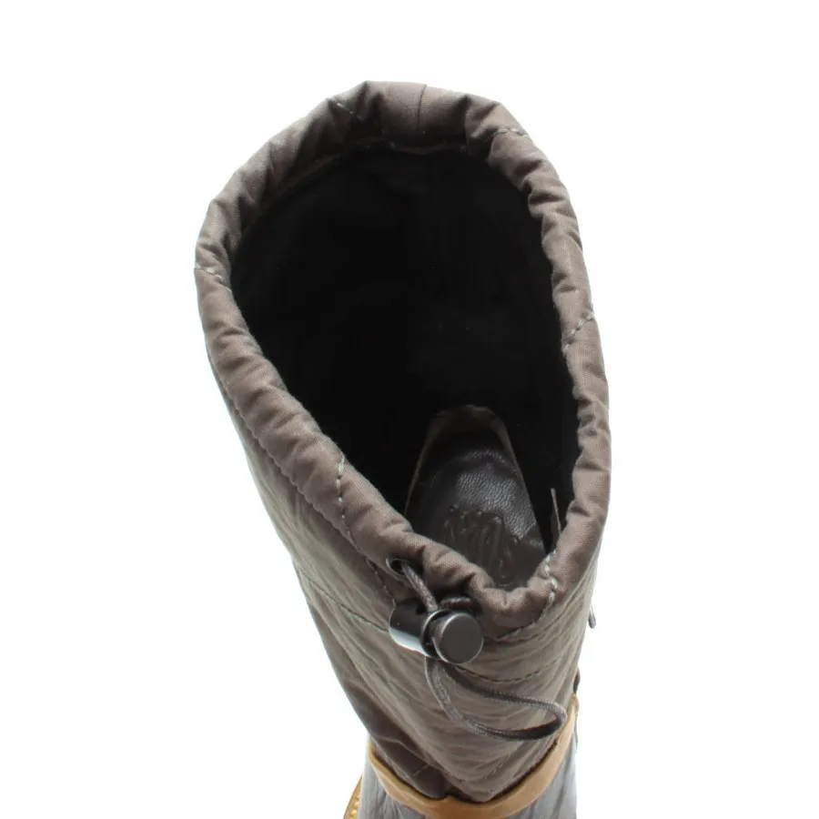 BOTINES MUJER IXOS X19I25144021MLP SENAPE ARMY CUERO TEJIDO MARRON