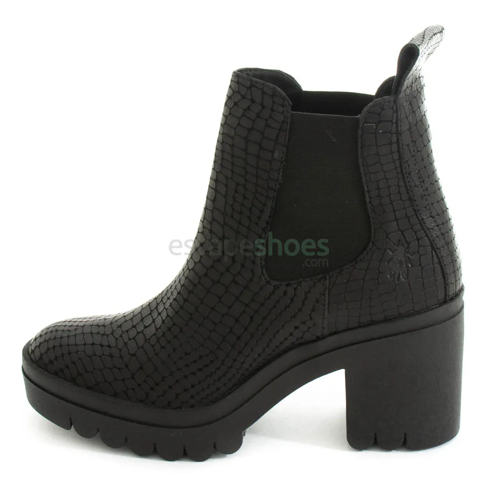 Botins FLY LONDON Tope520 Croco Black P144520006