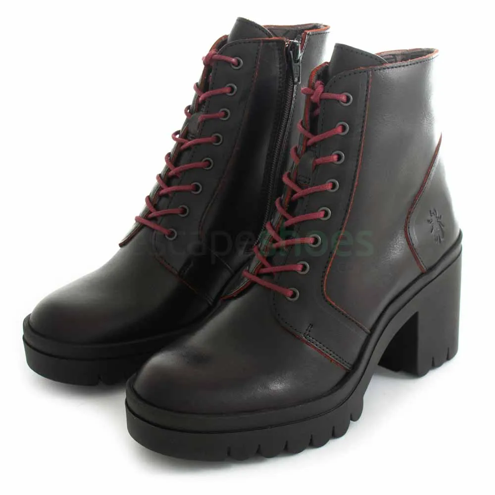 Botins FLY LONDON Tyon520 Java Black Red P144802002