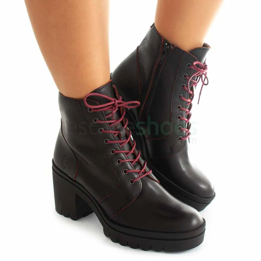 Botins FLY LONDON Tyon520 Java Black Red P144802002
