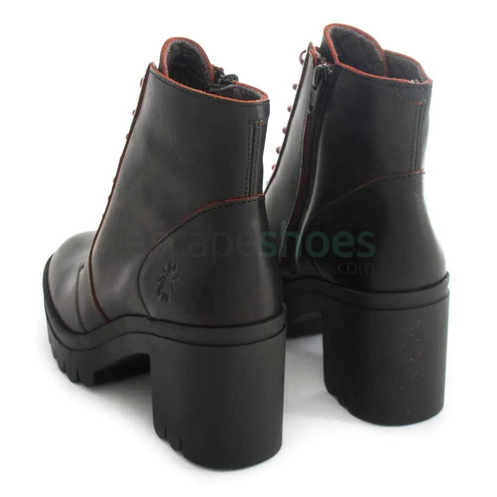 Botins FLY LONDON Tyon520 Java Black Red P144802002