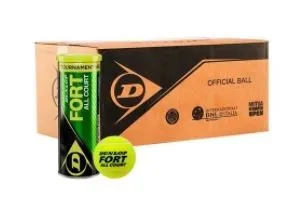 CAJON 72 PELOTAS  18 BOTES DE 4 UDS  DUNLOP FORT ALL COURT TENNIS