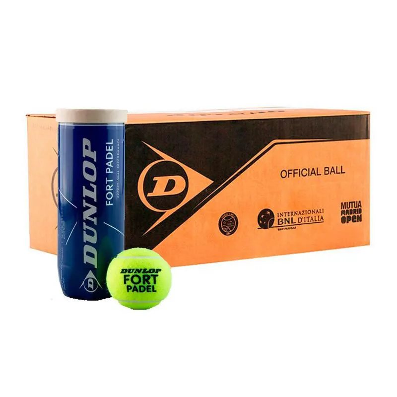CAJON 72 PELOTAS  24 BOTES DE 3 UDS  DUNLOP FORT PADEL