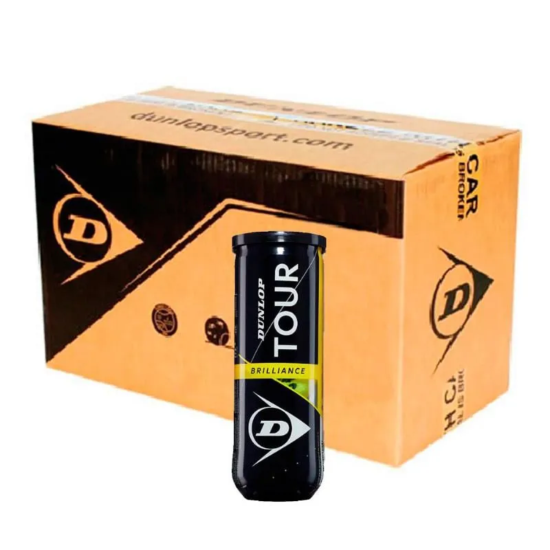 CAJON 72 PELOTAS  24 BOTES DE 3 UDS  DUNLOP TOUR BRILLANCE | DUNLOP