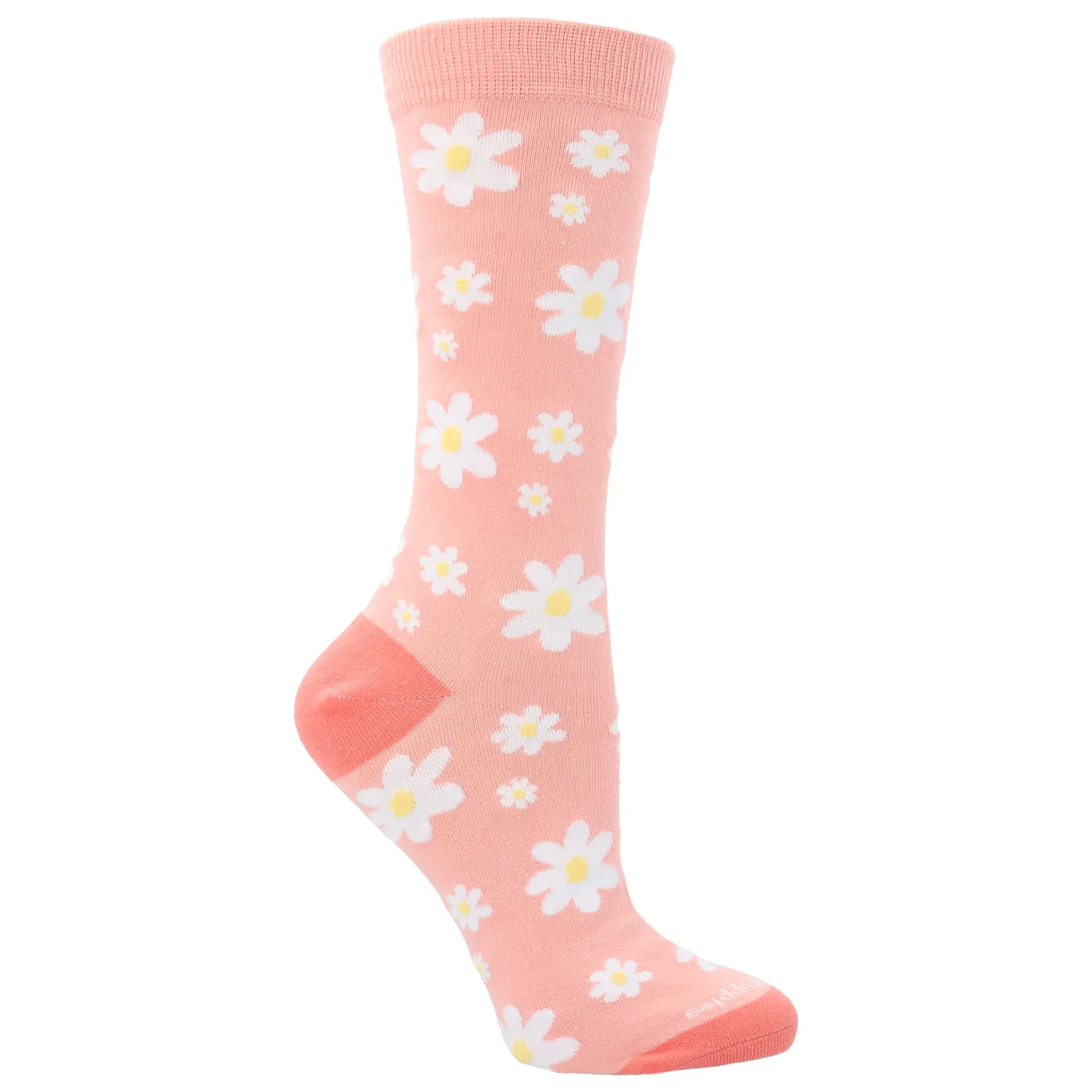 Calcetin Algodón Mujer C Flores Rosado Hush Puppies