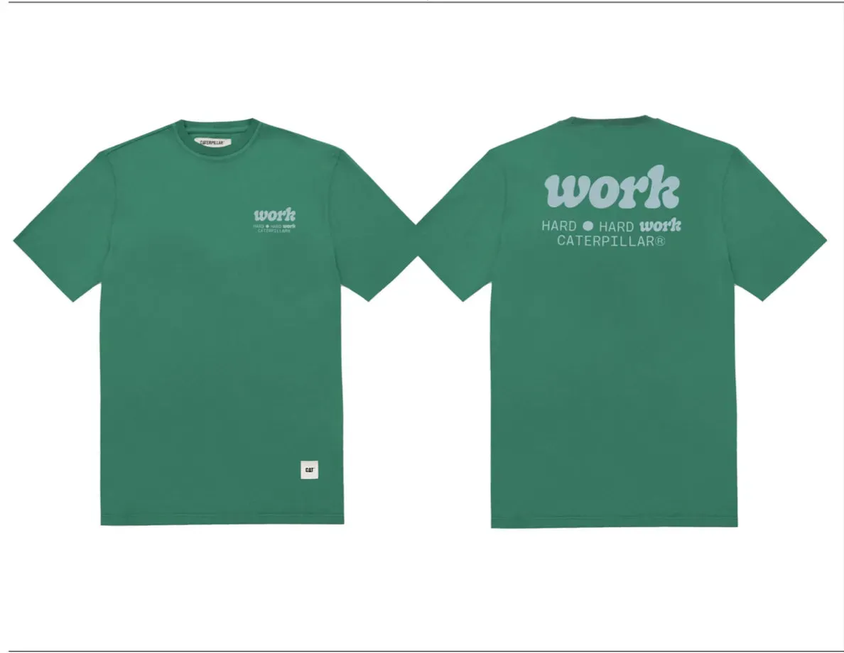Camiseta CAT WWR Work Hunter Green