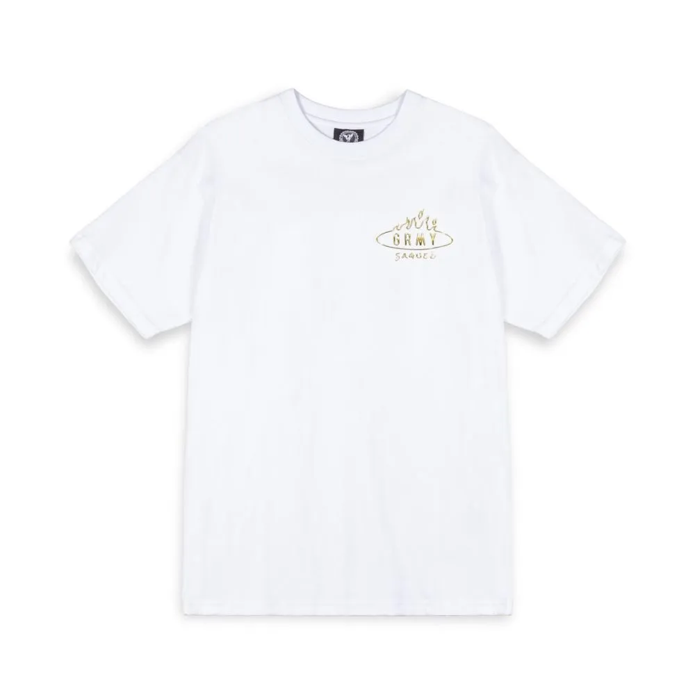 CAMISETA GRIMEY BURN IN FLAMES THE ANVIL  WHITE | SS24