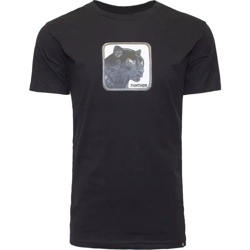 Camiseta manga corta negra pantera Black Panther Big Cat The Farm de Goorin Bros.
