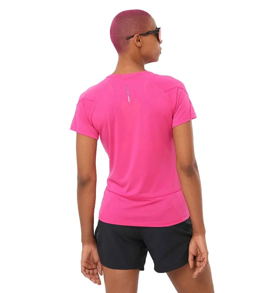 Camiseta M/c Trail_Mujer_SALOMON Cross Run Ss Tee W