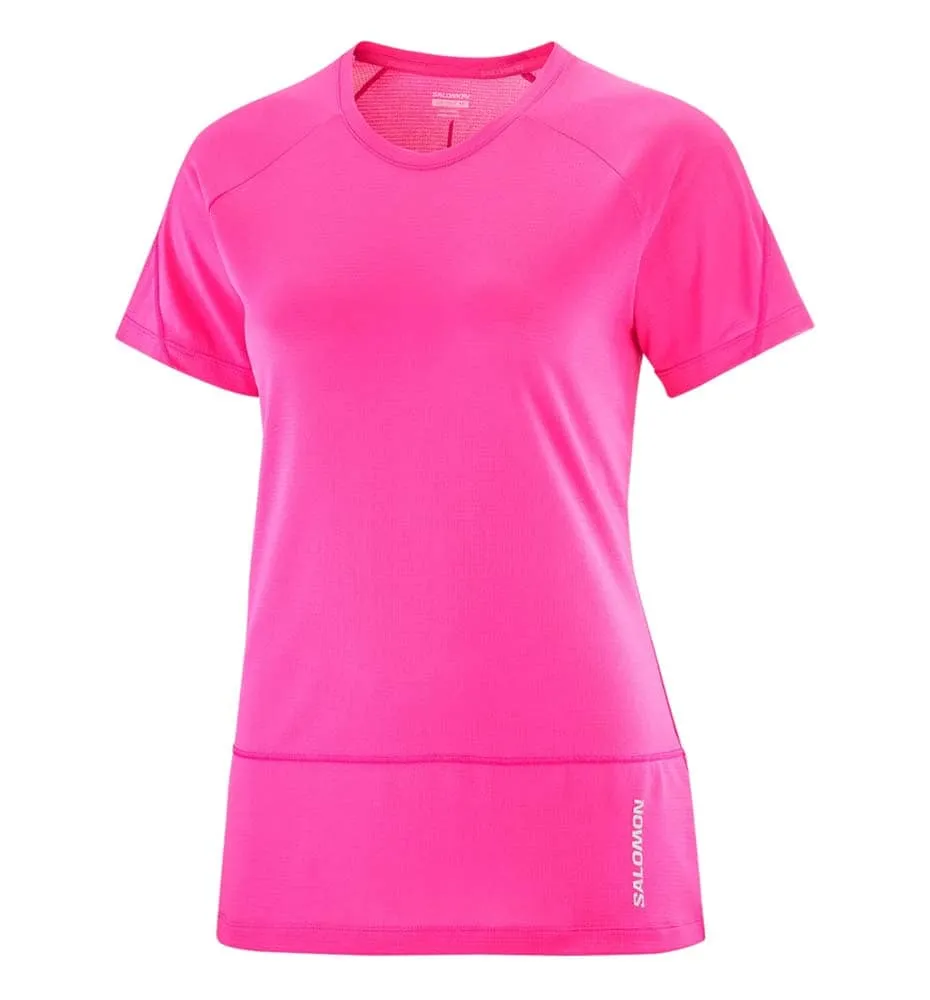 Camiseta M/c Trail_Mujer_SALOMON Cross Run Ss Tee W