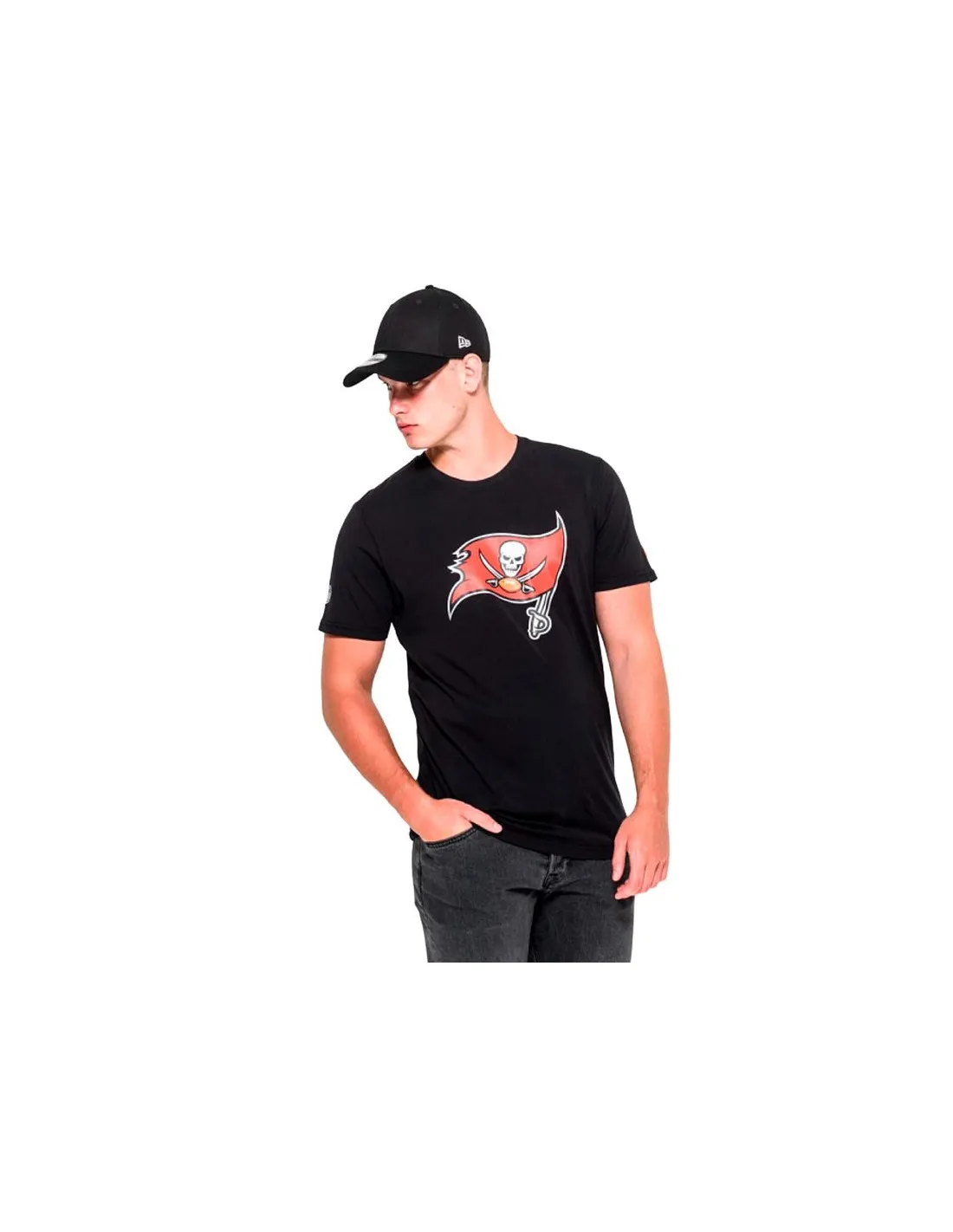 Camiseta New Era NFL Regular Tampa Bay Buccaneers Negro Hombre