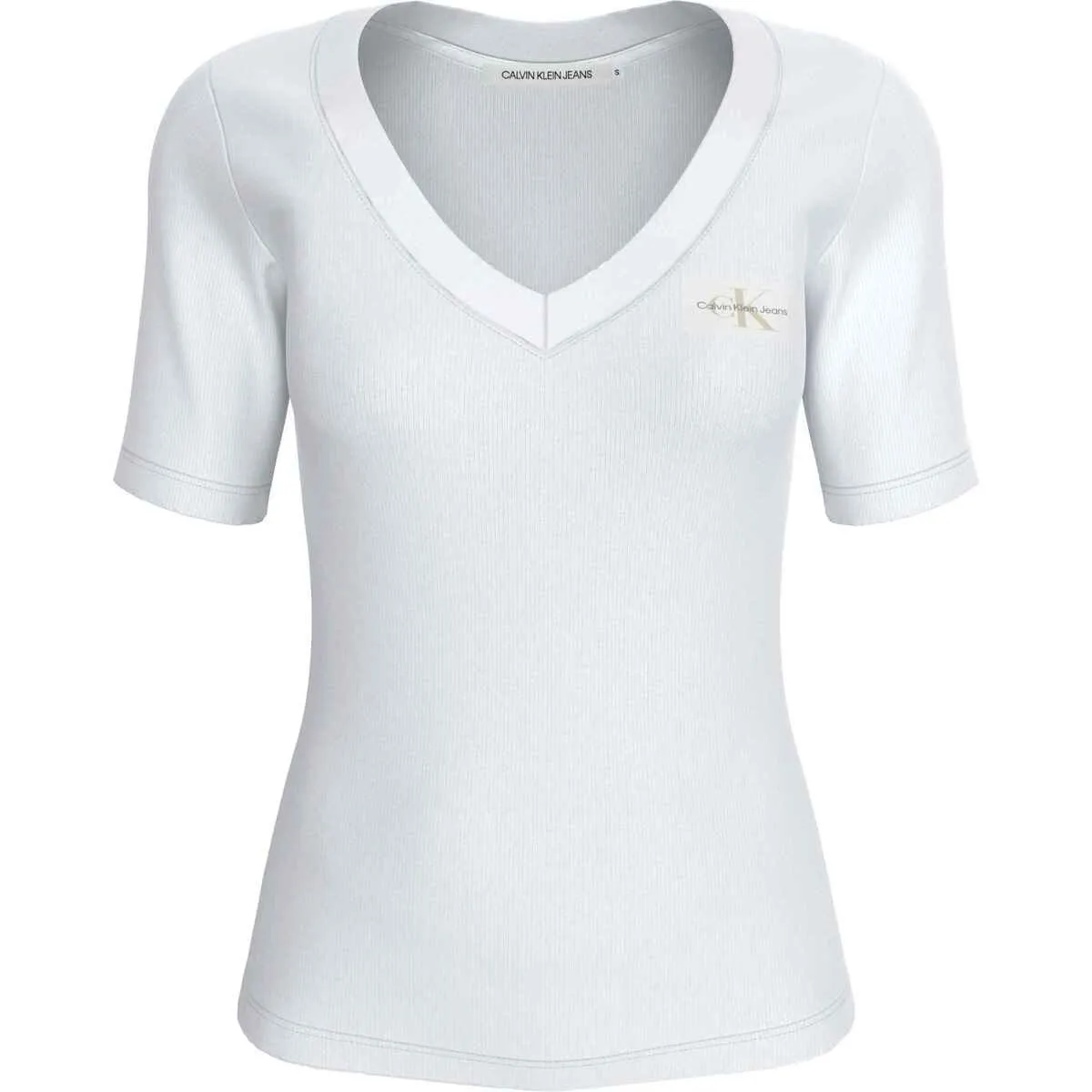 CAMISETA  WOVEN LABEL MUJER
