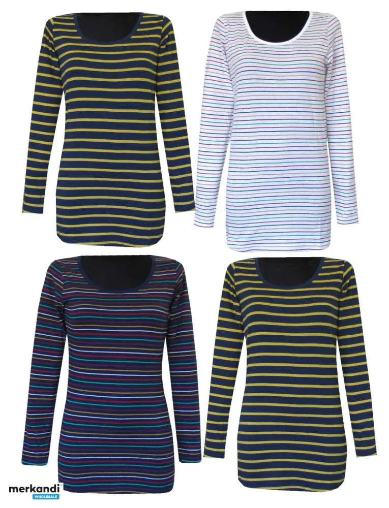 CAMISETAS MUJER BLUSAS MANGA LARGA TÚNICAS COLOR S  6XL
