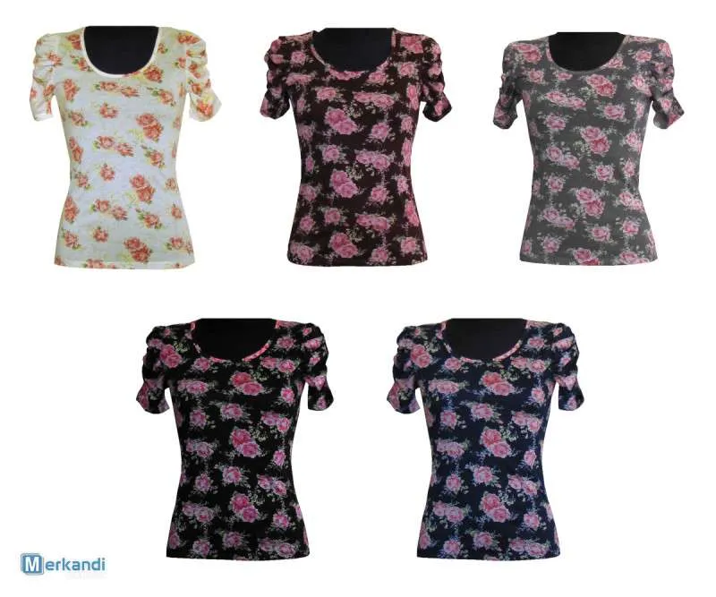 CAMISETAS MUJER BLUSAS TÚNICAS CAMISETAS SXL