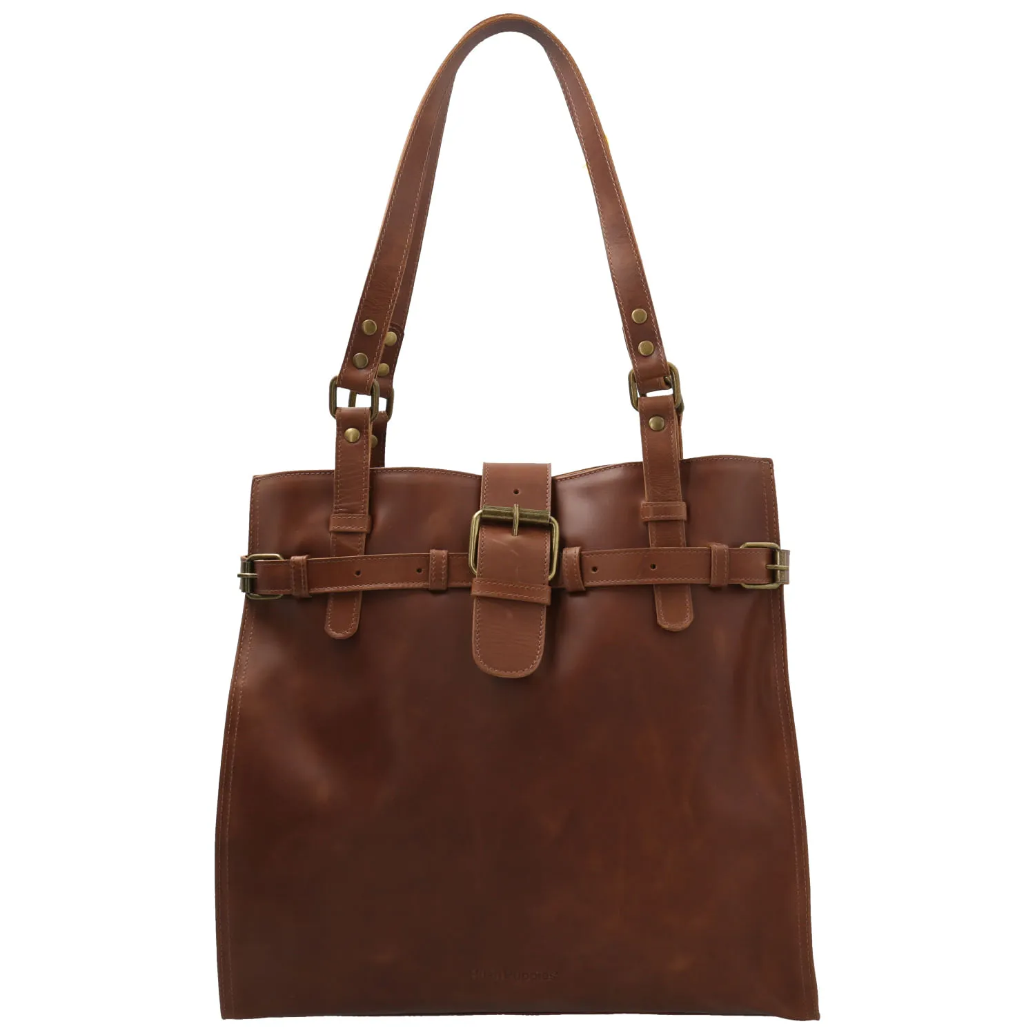 Cartera Cuero Mujer Beville Bag Café Hush Puppies