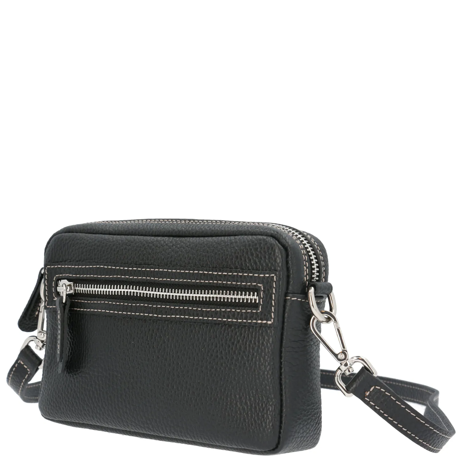 Cartera Cuero Mujer Genova Cross Negro Hush Puppies