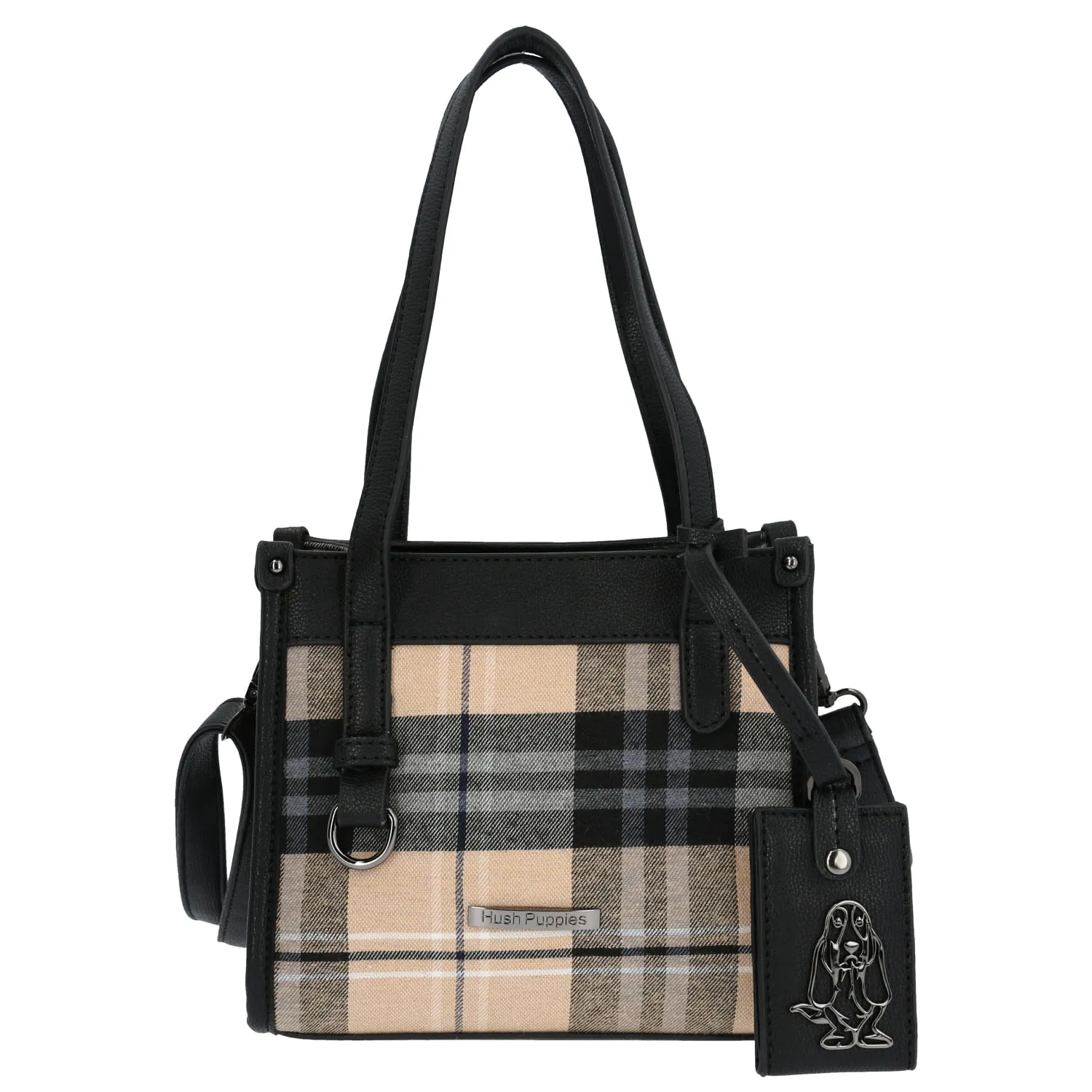Cartera Ecocuero Mujer Barly Bag Negro Hush Puppies