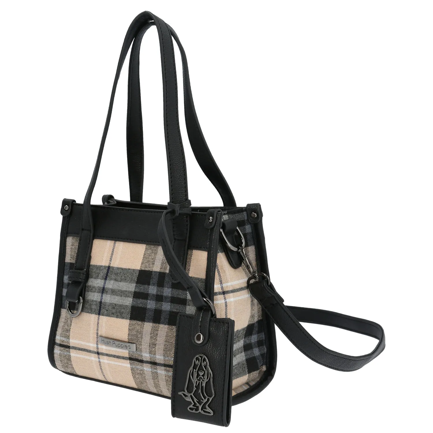 Cartera Ecocuero Mujer Barly Bag Negro Hush Puppies