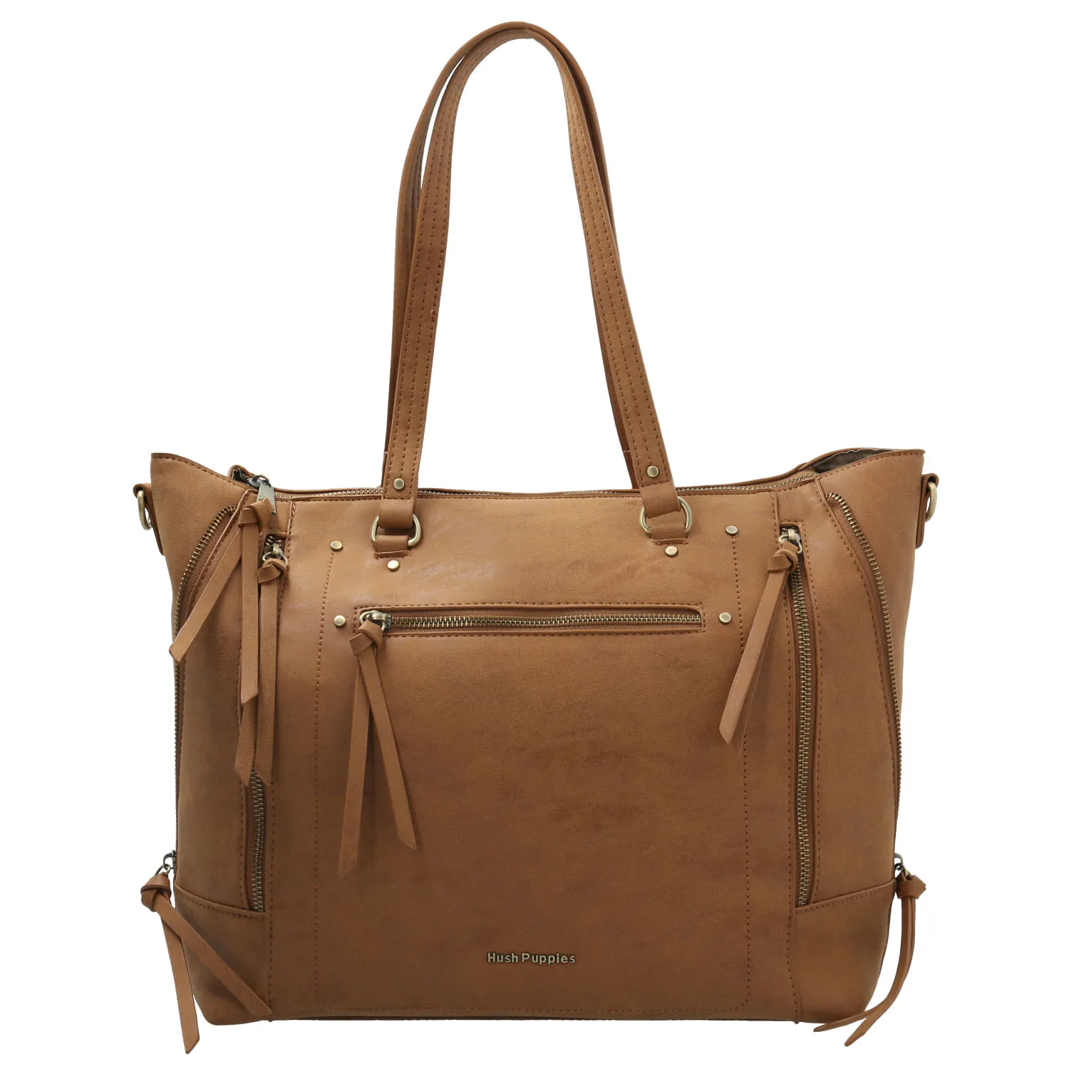 Cartera Ecocuero Mujer Craven Tote Café Hush Puppies