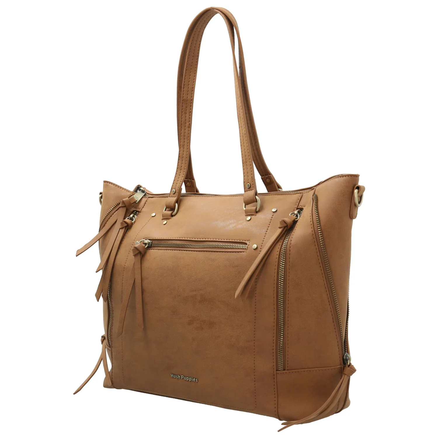 Cartera Ecocuero Mujer Craven Tote Café Hush Puppies